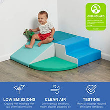 Load image into Gallery viewer, Factory Direct Partners SoftScape Toddler Playtime Corner Climber, Indoor Active Play Structure for Toddlers and Kids, Safe Soft Foam for Crawling and Sliding (4-Piece Set) - Contemporary/Green
