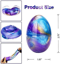 Load image into Gallery viewer, LAWOHO Slime Putty Colorful Galaxy Egg 5 Pack Slime Stress Relief Sludge Toys Gifts for Kids Birthday Party Favors Halloween Christmas New Year Gift
