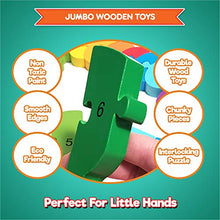 Load image into Gallery viewer, Animal Wooden Puzzles for Toddlers - Colors and Counting Building Toys and Toddler Games | Montessori Toys Wood Blocks with Storage Box and Learning Activities eBook - 3 Pack

