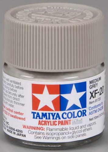TAMIYA 81720 Acrylic Mini XF20 Medium Gray 1/3 oz