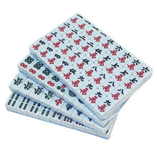 Load image into Gallery viewer, Mahjong Set MahJongg Tile Set Chinese Mahjong Game Set, Including 144 Tile Dice, Storage Bag (for Chinese Style Game Play) Chinese Mahjong Game Set (Color : Blue, Size : 42#)
