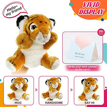 Load image into Gallery viewer, SpecialYou Tiger Hand Puppet Zoo Animal Puppets Jungle Friends Plush Toy for Imaginative Play, Storytelling, Teaching, Preschool &amp; Role-Play, 8
