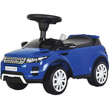 Load image into Gallery viewer, Evezo Range Rover Evoque, Ride On Toy Kids Toddler Foot to Floor Push Car w/ Horn Officially Licensed (Blue)
