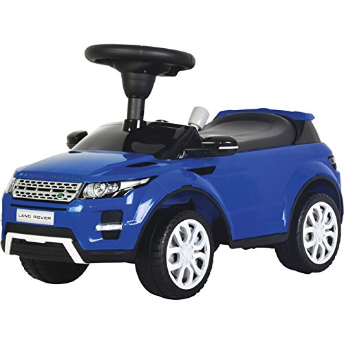 Evezo Range Rover Evoque, Ride On Toy Kids Toddler Foot to Floor Push Car w/ Horn Officially Licensed (Blue)
