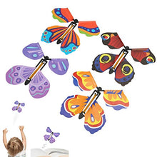 Load image into Gallery viewer, GLOGLOW Butterfly Toy, Flying Plastic Butterfly Toy for Surprise Gift Party Playing Christmas New Year Present(4 Pcs)
