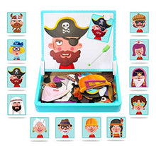 Load image into Gallery viewer, ZSFLZS Magnetic Puzzles Face Dress Up Travel Game Double Side Preschool Educational Learning Toy for Kids
