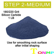 Load image into Gallery viewer, Tonmp 3 Pounds Rock Tumbler Refill Grit Media Kit (4 Polishing Grits)| 4-Steps for Tumbling Stones
