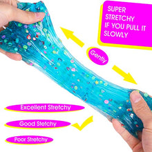 Load image into Gallery viewer, Hahafunyo 2 Pack Clear Slime Kit Ocean Blue Shark Clear Crystal Slime Fruit Slices Bear Lemon Jelly Mud Slime Soft Crystal Clear Slime Birthday Holiday Toys for Boys Girls
