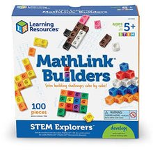 Load image into Gallery viewer, Learning Resources STEM Explorers, Math Cubes, Early Math Skills, Mathlink Builders, 100 Pieces, Ages 5+
