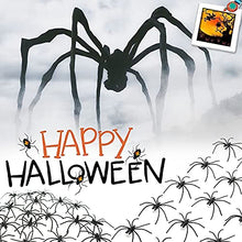Load image into Gallery viewer, Black Plastic Fake Spiders,Fake Spider Joke Toys,Plastic Spiders Party Favor for Halloween Party Decorations 100 Pack
