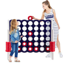 Load image into Gallery viewer, ARLIME Jumbo 4-to-Score Giant Game Set, Backyard Games for Kids &amp; Adults, 4 in A Row W/ Quick-Release Lever, 42 Build-in Rings Included, Jumbo Size for Outdoor &amp; Outdoor Play
