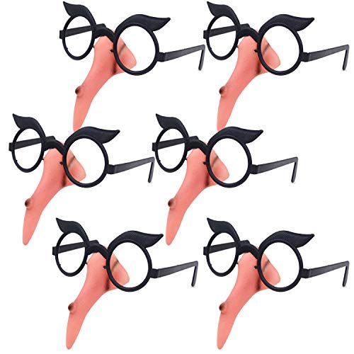 Broprege 6 Pack Witch Nose Halloween Witch Costume Nose Costume Accessories for Halloween Cospalay Party Decoration
