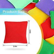 Load image into Gallery viewer, 30 Pieces Mini Colorful Cornhole Bean Bags Nylon Bean Bags Sack Tossing Beanbags Fun Sports Outdoor Family Games Kid Toys for Hand Toss Games Party Game Supply for Boy Girl (2.4 x 2.4 Inch, Square)

