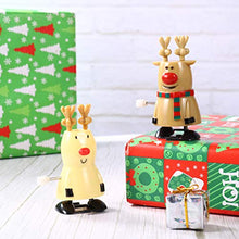 Load image into Gallery viewer, TOYANDONA 8pcs Christmas Clockwork Toys Wind Up Xmas Toy Walking Santa Claus Snowman Reindeer Penguin Tree Kids Rewards
