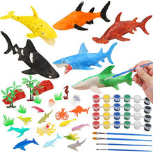 Load image into Gallery viewer, IAMGlobal Ocean Sea Animal Painting Kit, DIY Arts and Crafts Set, 3D Painting Creatures with Trees, Animal Modeling Craft Kit, Party Favors for Kids and Adults
