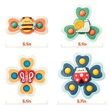 Load image into Gallery viewer, Vanmor Baby Suction Cup Spinning Top Toys,Spinner Toys for Babies,Suction Baby Toys,Stress Relief Frisbee, Sensory Toys&amp;Best Gift for Toddlers 1-3(4 Pcs)
