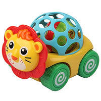 BARMI Cute Cartoon Lion Baby Rattle Roll Car Ball Hand Bell Educational Playing Toy,Perfect Child Intellectual Toy Gift Set A