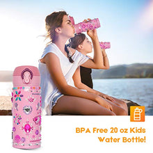 Load image into Gallery viewer, Beewarm Gift for Girls Age 5 6 7 8 9 10 12, Decorate Your Water Bottle with Tons of Stickers - DIY Craft Kits for Teens Girl - 12 OZ BPA Free Stainless Steel Insulated Mug (Baby Girl Pink)
