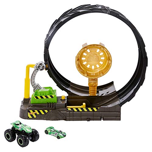 Hot Wheels Monster Trucks Epic Loop Challenge Play Set Includes Monster Truck and 1:64 Scale Hot Wheels car ages 3 and older