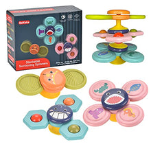 Load image into Gallery viewer, PEKALI Cartoon Suction Cup Spinner Toy / Spinning Rattles - Baby Toys,Bath Toys,Baby Boy and Baby Girl Gifts 96003A(3pcs)
