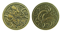 Brokkr & Eitri Fantasy Coin | Cthulhu Lovecraft Mythos Necronomicon Horror Demon | Vintage Metal Coin (Gold Detectives)