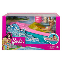 Load image into Gallery viewer, Barbie Doll and Boat Playset with Pet Puppy, Life Vest Accessories, Fits 3 Dolls &amp; Floats in Water, Gift for 3 to 7 Year Olds
