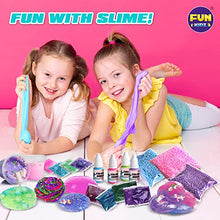 Load image into Gallery viewer, Unicorn Fluffy Slime Kit for Girls 6+, FunKidz Cloud Slime Gift for Ages 6+ Kids Puffy Slime Making Kit Stocking Stuffer Toy Best Girl Birthday Present Ideas
