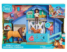 Load image into Gallery viewer, Just Play DreamWorks Spirit Riding Free Spirit &amp; Lucky Grooming Paddock, Multi-Color
