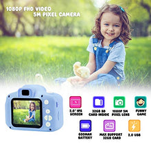 Load image into Gallery viewer, ASIUR Kids Digital Camera for Boys Girls Gift, 1080P FHD Kids Digital Video Mini Camera with 32GB SD Card for 3-10 Years Boys Girls Gift
