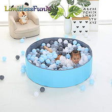 Load image into Gallery viewer, LimitlessFunN Kids Ball Pit Foldable Double Layer Oxford Cloth Play Ball Pool with Storage Bag (Balls Not Included) Playpen for Baby Toddlers (32 Inch, Small, Blue)
