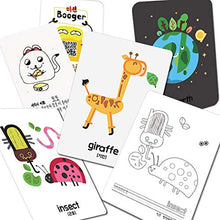 Load image into Gallery viewer, MONKEYPALETTE Creative Thinking and Draw-Based Learning Alphabet Vocabulary Educational Letter Spelling Game Hide and Seek Word Search Bilingual (in Korean &amp; English) Flash Cards for Age 6-9
