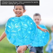 Load image into Gallery viewer, EVTSCAN Inflatable Bubble Balls,2pcs Wearable Inflatable Bubble PVC Funny Body Ball for Outdoor Play,Team Gaming Play(red ?Blue)(Blue)
