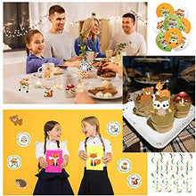 Load image into Gallery viewer, Woodland Baby Shower Party Supplies for 20 Guests, Woodland Party Decorations Included 7&#39; 9&#39; Plates, Cups, Tablecloth, Welcome Baby Banner, Hanging Swirl, Balloons, Stickers for Party Favors

