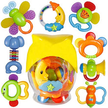 Load image into Gallery viewer, Babies Teethers Toys, 8pcs Babies Grabs Teethers Toys Educational Toys Gifts Sets for 3, 6, 9, 12 Month Newborns Infants
