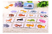 Load image into Gallery viewer, Baby Infant 32pcs Flash Card Jigsaw cognition Puzzle Shape Matching Puzzle Cognitive Learning Early Education Card Learning Toys in a Box - Animal
