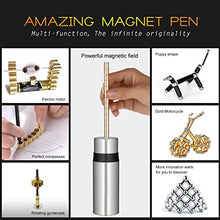 Load image into Gallery viewer, asuku Magnetic Sculpture Building Toys Building Blocks, Eliminate Pressure Fidget Gadgets, Relieving Stress Boredom ADHD Autism, Office and Home Decoration,Creative Magnetic Pen (Gold)
