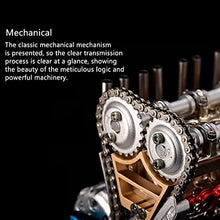 Load image into Gallery viewer, Mini Inline Four Cylinder Engine Building Kit, High Difficult Assembly, Metal DIY Engine Model Toy Desk Decor

