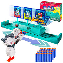 Load image into Gallery viewer, TURN RAISE Electronic Shooting Target, Moving Digital Target Auto Reset for Nerf Toys with 40 Foam Darts, Electronic Scoring Shooting Blaster, Gift for Kids Boys Girls
