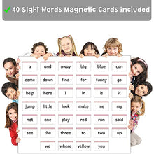 Load image into Gallery viewer, Attractivia Pre-K Sight Words Magnetic Flash Cards(Pre-Kindergarten) - 40 Sturdy Large Dolch Cards for Literacy of Beginning Readers, Homeschool, Teachers and ESL, Preschool
