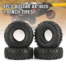 Load image into Gallery viewer, Kiminors 4 Pcs Austar Ax-4020 1.9 Inch 110Mm Rubber 1/10 Mini Crawler Tires Tyre for D90 Scx10 Axial Tf2 Rc Car

