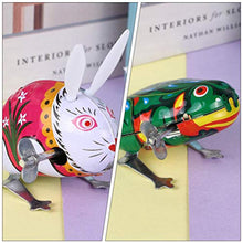 Load image into Gallery viewer, balacoo 6pcs Bunny Rooster Frog Wind up Toys Clockwork Jumping Rabbit Easter Bunny Rabbit Figure Sculpture Kids Easter Party Favor Gifts Toy (Mixed Color)
