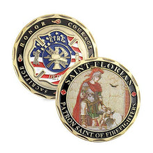 Load image into Gallery viewer, Saint Florian Volunteer Firefighters Prayer Challenge Coin
