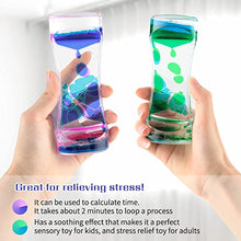 Load image into Gallery viewer, DOTSOG Liquid Motion Bubbler Visual Sensory Timer- 2 Minute Hourglass Liquid Bubbler Timer,Sensory Toys for Adults ,ADHD Fidget Toy , Release Stress Relieve Tension-Cool Desk Dcor(Set of 3)
