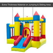 Load image into Gallery viewer, Lpjntt Bounce House, Inflatable Bouncer Without Air Blower, Jumping Castle with Slide, for Outdoor and Indoor, Durable Sewn with Extra Thick Material, Idea for Kids
