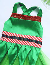 Load image into Gallery viewer, MSemis Toddler Girls Green Fairy Costume Sequins Tutu Dress with Hat for Christmas/Halloween Party Grass-Green 3-4 Years
