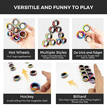 Load image into Gallery viewer, MBOUTrising 9Pcs Magnetic Ring Fidget Spinner Toys Set, Newest camo Fingers Magnet Rings, ADHD Stress Relief Magical Toys for Training Relieves Autism Anxiety, Great Gift for Adults Teens Kids
