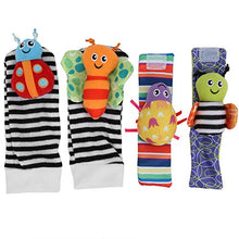 Load image into Gallery viewer, Sock Hanging Toy,Baby Rattle Toys Cute Animal Infant Wrist Bell Strap Rattles Socks Rattle Cute Infant Toy for Boys &amp; Girls(XS)
