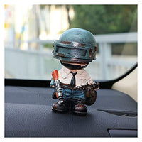 MINGYUE Car Decoration Cute Resin Doll Unknown Battlefield Car Interior Dashboard Decoration Picture Gift Toy Bobbleheads (Color : A)