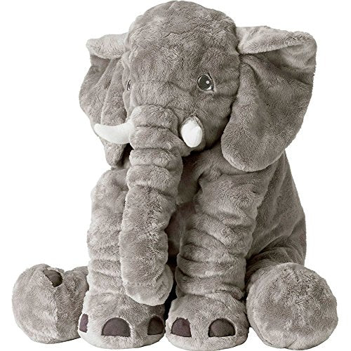 Rainbow Fox Grey Elephant Stuffed Animals Plush Toy Animals Cushion(Gray)