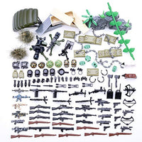 150Pieces Army Figure Toys Set, Building Blocks Toys Weapons World War II, Military Weapons Building Toy
